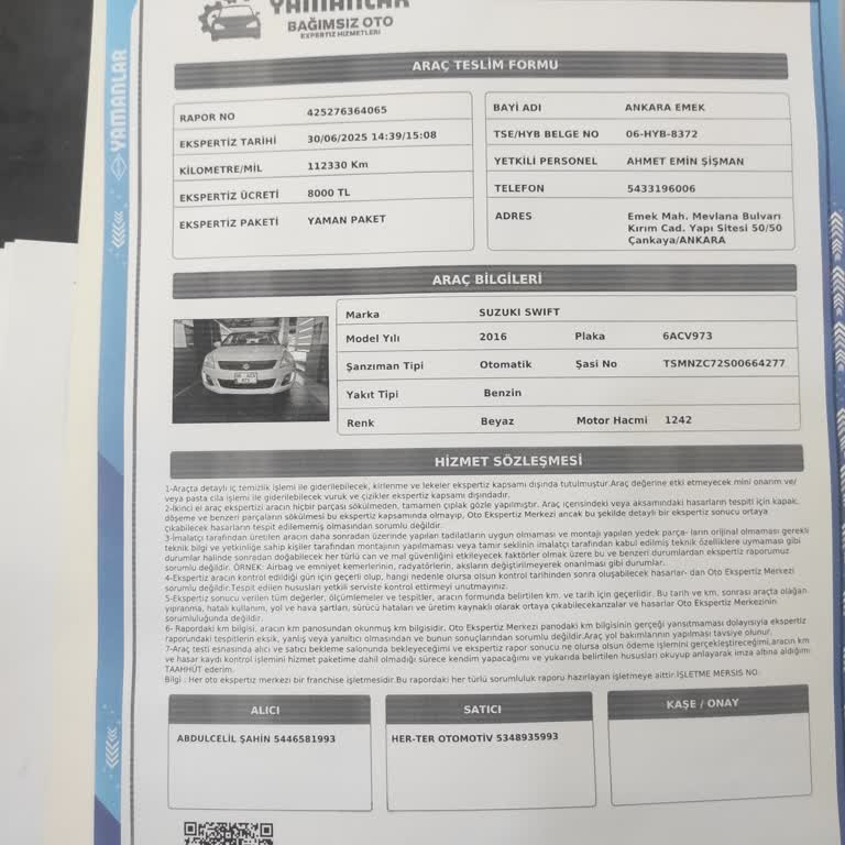 Ekspertiz Ücretimin Karşılanmaması Mağduriyet Yarattı