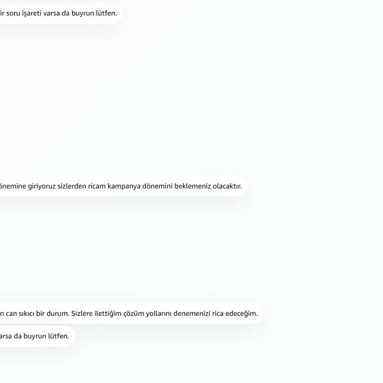 Sipariş İptali Ve Güven Sorunu Yaşadım