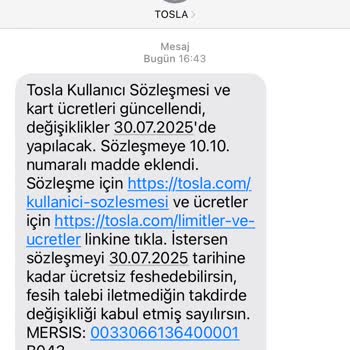 Bilgim Dışında Tosla Üyeliği Ve Haksız Mesajlar