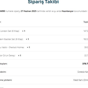 Siparişim Hazırlanıyor Olarak Kaldı Ve Destek Yanıt Vermiyor