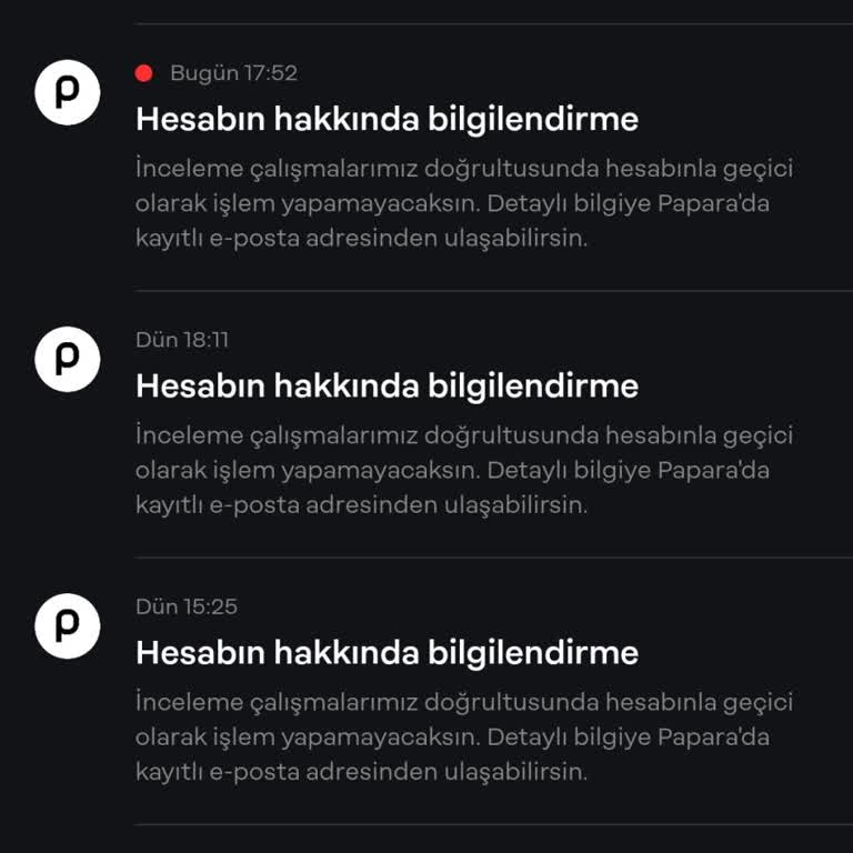 Papara Hesabımın Uzun Süredir İncelenmesi Mağduriyet Yarattı