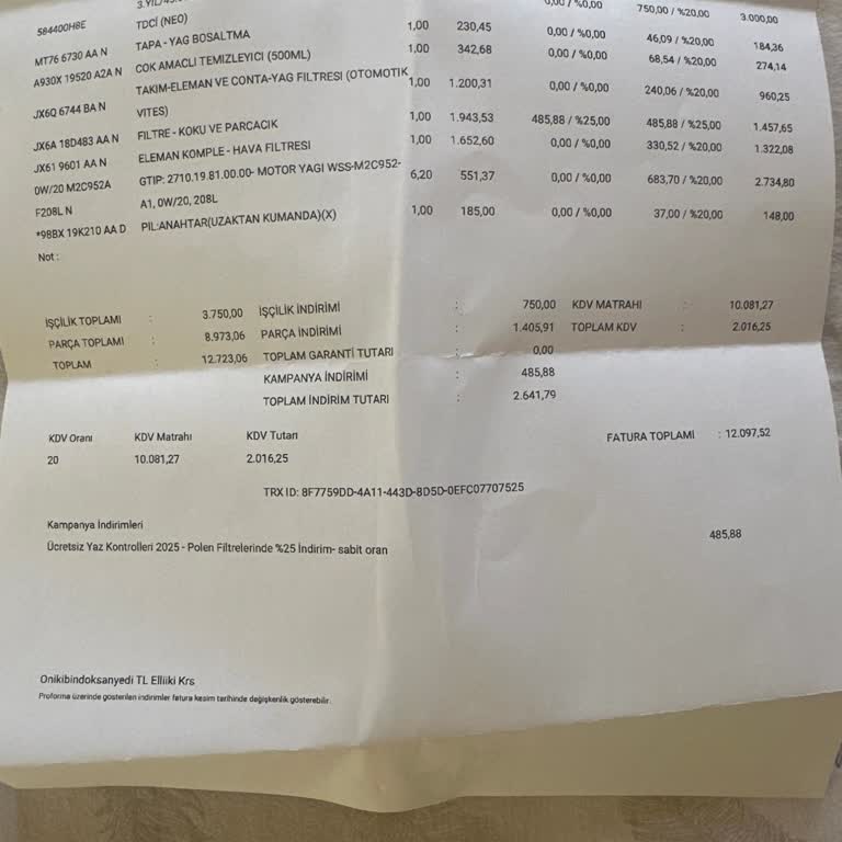 Periyodik Bakımda Zaman Kaybı Ve Yetersiz Hizmet