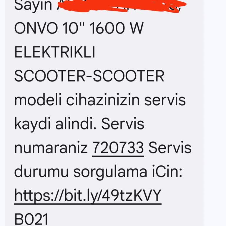 Onvo Scooter Servis Sürecinde Yaşanan Çözüm Eksikliği Ve Tekrar Eden Arızalar