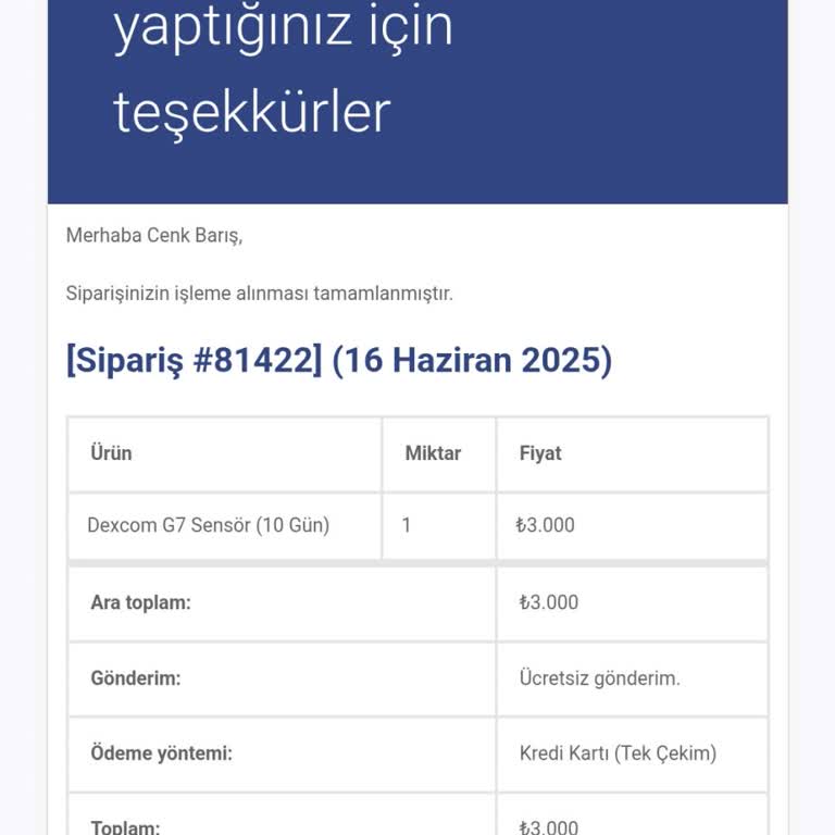 Bozuk Dexcom G7 Gönderimi Ve Müşteri Hizmetlerinin İlgisizliği