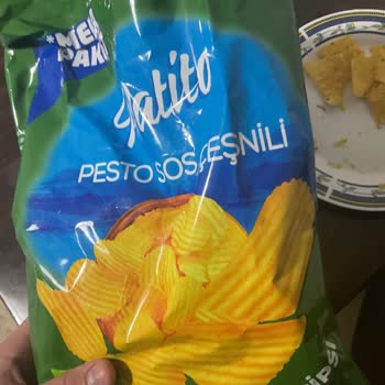 Patito Pesto Aromalı Cipsin İçinden Kurt Çıkması