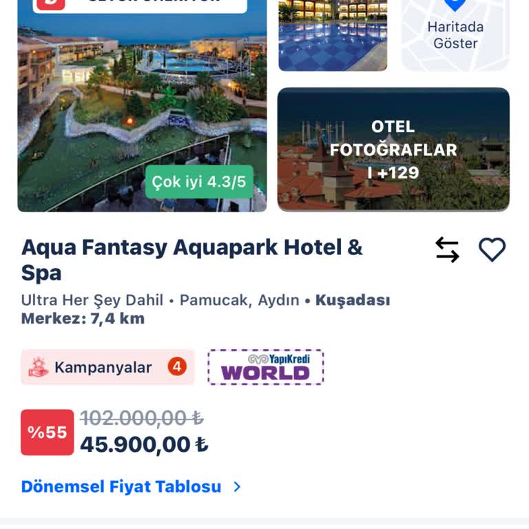 Setur'dan Aldığım Otelin Fiyatı Düşürüldü, Mağdur Edildim