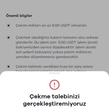 Paribuda USDT Çekiminde Sistem Hatası Ve Müşteri Temsilcisine Ulaşamama Sorunu