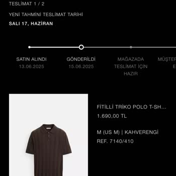 Zara Siparişimde Kaybolan Ürün Ve İade Sorunlarıyla Mağdur Edildim