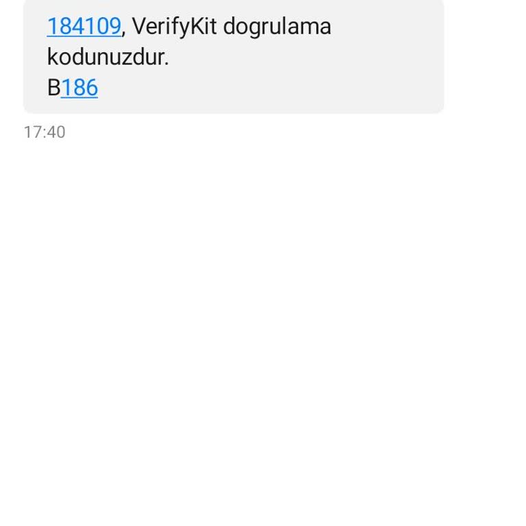 Bilgim Dışında Telefon Numarama VerifyKit Doğrulama Kodu Geldi
