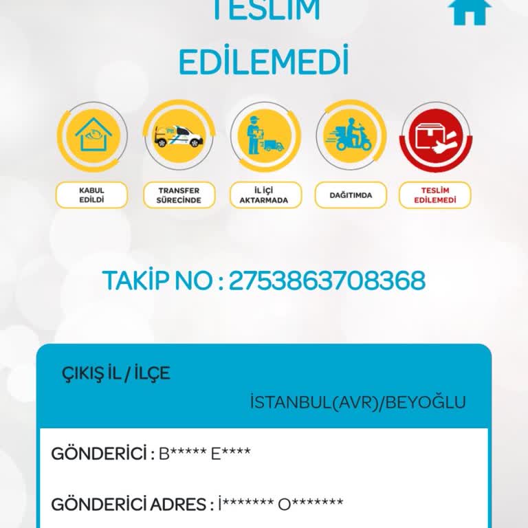 PTT Kargo'nun AKBİL Teslimatında Haksız Ücret Ve Yanıltıcı Bilgilendirme