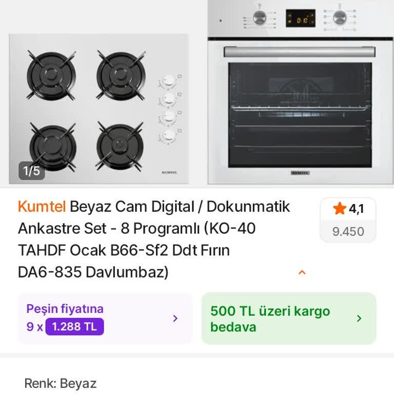 Kumtel Ankastre Set Kurulumu İçin Servis Gelmiyor