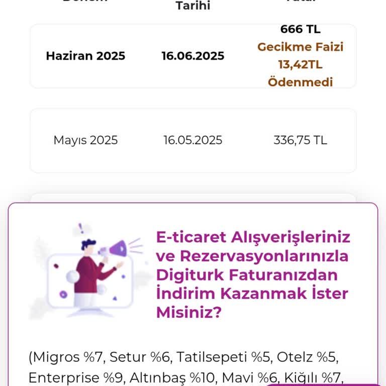Taahhüt Sonrası Faturada İndirim Uygulanmaması