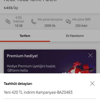 Vodafone Tarife Değişikliği Sonrası Fiyat Artışı Ve Mağduriyet