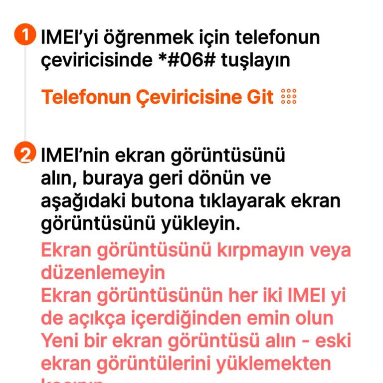 Getmobil Uygulamasında IMEI Fotoğrafı Yüklenemiyor, Mağduriyet Yaşıyorum