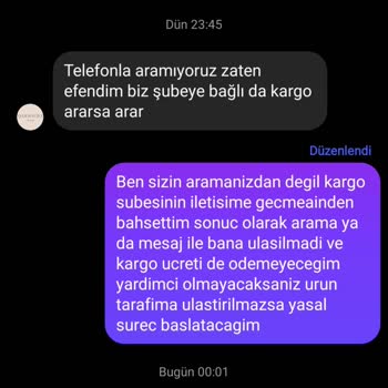 Ürün Teslim Edilmedi, Kargo Takibi Ve İletişim Sorunu Yaşadım