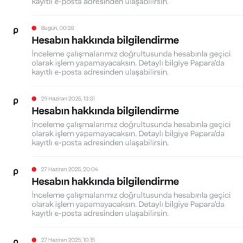 Papara Hesabım 1 Aydır İncelemede Paramı Kullanamıyorum Çözüm Yok