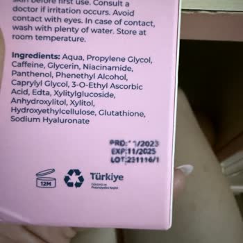 Aldığım Göz Altı Serumu Dökülmüş Ve Kapağı Açıktı Mağduriyetimin Giderilmesini İstiyorum