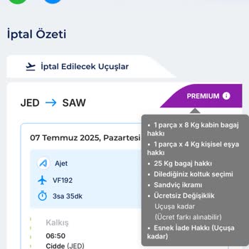 Ajet Premium Paket İadesinde Haksız Kesinti Ve Eksik Geri Ödeme