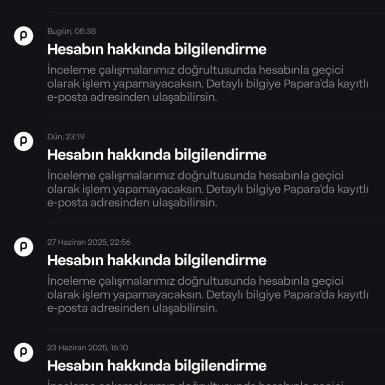 Papara Hesabım 27 Gündür Blokeli, Açıklama Ve Çözüm Bekliyorum