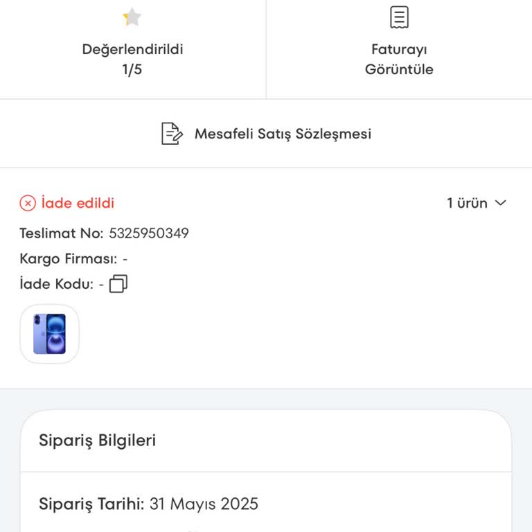 A101 Extra Ve Tom Bank İş Birliğiyle Satın Alınan Telefonun Teslim Edilmemesi Ve İade Sürecinde Yaşanan Mağduriyet