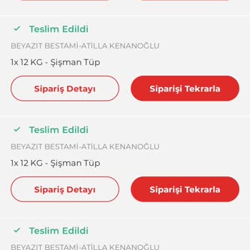 İpragaz App Üzerinden Verilen Tüp Siparişi Teslim Edilmedi Hayali Teslimat Mesajı Geldi