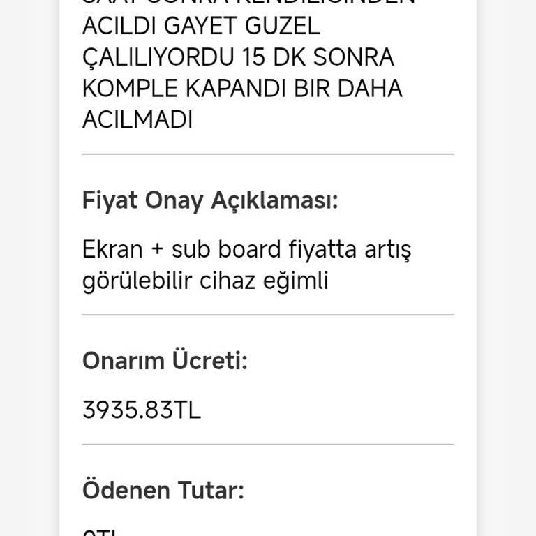 Tecno Pova 6 Cihazımın Servis Sürecinde İletişimsizlik Ve Çözümsüzlük