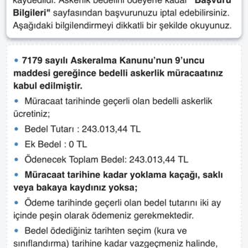 Bedelli Askerlik Ücretimin Başvuru Sonrası Sıfırlanması Ve Zam Endişesi