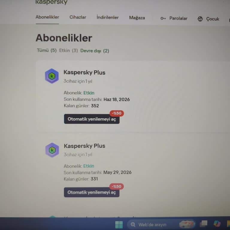 Çift Aktivasyon Nedeniyle Kullanılmayan Abonelik Süresi Kaybı Yaşıyorum