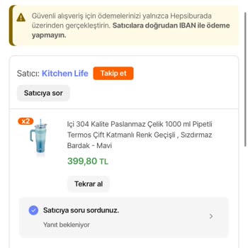 Siparişin Geç İptal Edilmesi Ve Satıcıdan Yanıt Alınamaması