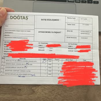Doğtaş Mobilya'dan Eksik Ve Kusurlu Koltuk Teslimatı, Uzayan Çözüm Süreci