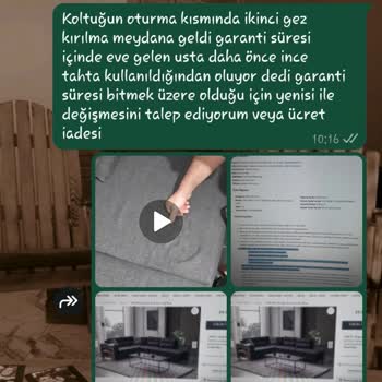 Koltuk Garanti Süresi İçinde İkinci Kez Kırıldı, Servis Ve Destek Sorunu