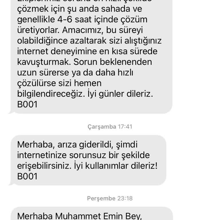 8 Gündür Çözülemeyen İnternet Arızası Ve İlgisiz Müşteri Hizmetleri Mağduriyeti