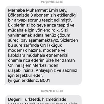 8 Gündür Çözülemeyen İnternet Arızası Ve İlgisiz Müşteri Hizmetleri Mağduriyeti