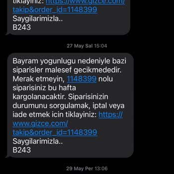 Siparişim Gönderilmedi, İletişim Yok, Mağduriyetim Giderilsin