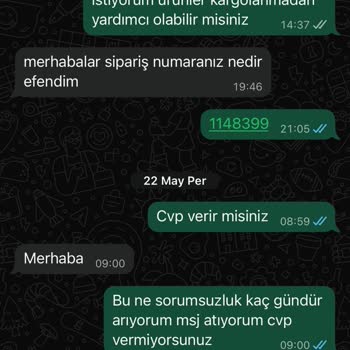 Siparişim Gönderilmedi, İletişim Yok, Mağduriyetim Giderilsin