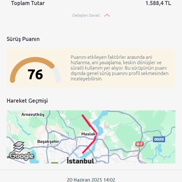Tiktak Kirala Rotayı Takip Etmeme Rağmen Fazla Ücret Kesildi Sistem Hatası Mağduriyetim