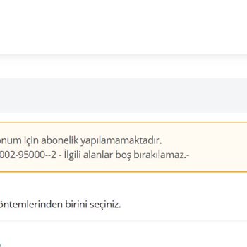 Abonelik Başvurusu Hatası: Sayaç Numarası Kabul Edilmiyor
