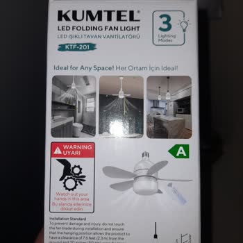 Kısa Sürede Arızalanan Kumtel Tavan Vantilatörü İçin Değişim Talebi