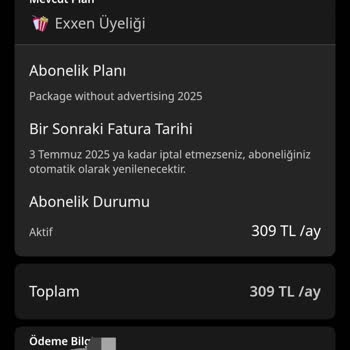 Exxen Deneme Üyeliğimi İptal Edemiyorum, Destek Bekliyorum