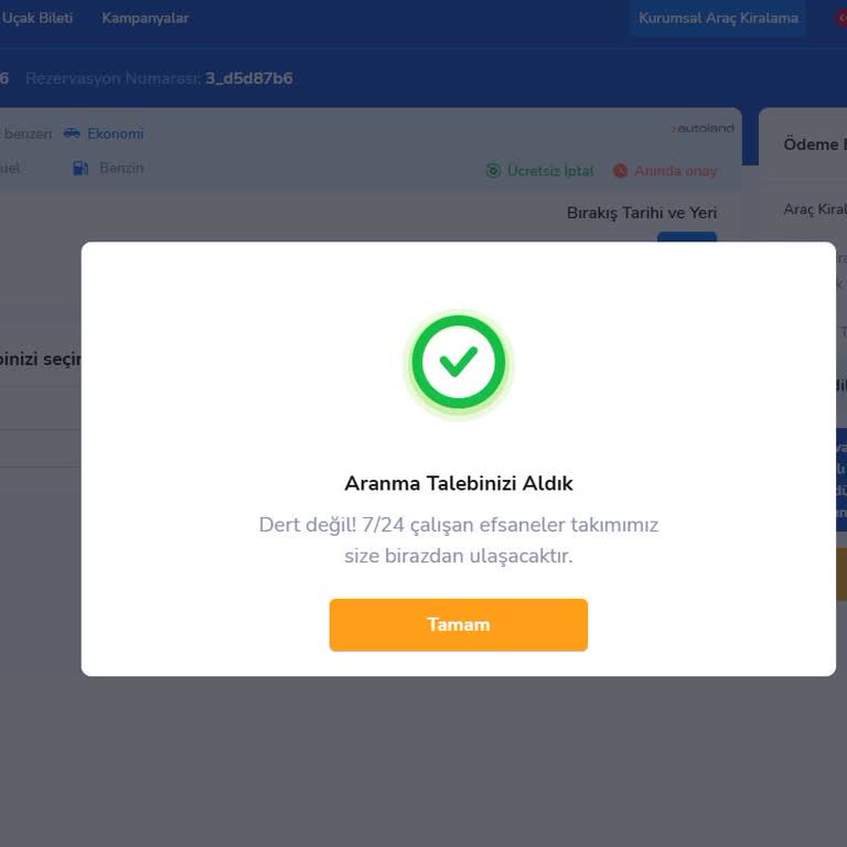 İptal Edilen Araç Kiralamasında İade Ve İletişim Mağduriyeti