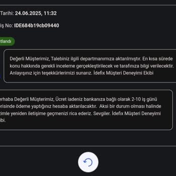İptal Edilen Siparişimin Ücreti 14 Gündür İade Edilmedi