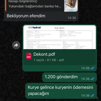 Ürün Ücreti Ödemesinden Sonra İletişim Kesildi