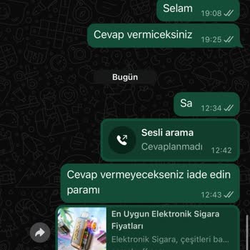 Ürün Ücreti Ödemesinden Sonra İletişim Kesildi