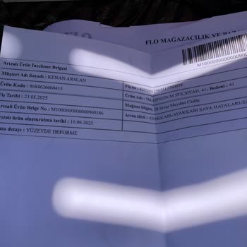 FLO'dan Aldığım Polaris Terlik 20 Günde Deforme Oldu, İade Kabul Edilmedi