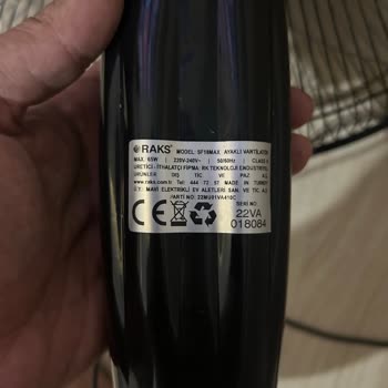 Raks SF 18 Vantilatörün Taban Kısmı Kırıldı, Ücretli Parça Talebi