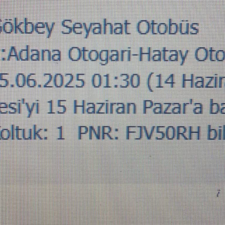 İptal Edilen Seferin Ücreti İade Edilmedi