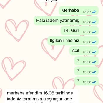 İade Sürecinde İlgisizlik Ve Gecikme Yaşadım