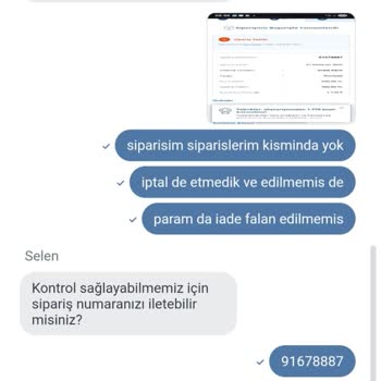 Siparişim Teslim Edilmedi, Müşteri Hizmetleri Sorunumu Çözmedi