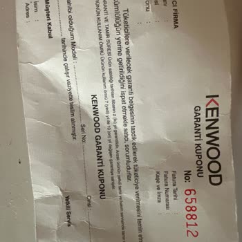 Kenwood Blender İçin Yedek Parça Bulunamıyor, Mağdurum!