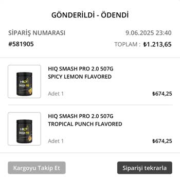 Pre Workout Ürünüm Taş Gibi Çıktı, Müşteri Hizmeti Bekliyorum
